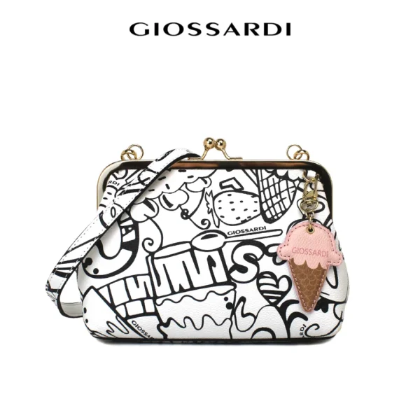 GIOSSARDI Ice Cream Frosty Fun Kiss Lock Sling Bag - GSB2013PM3BJ4 by GIOSSARDI Malaysia – Spacious tote bags for work, travel, and weekends