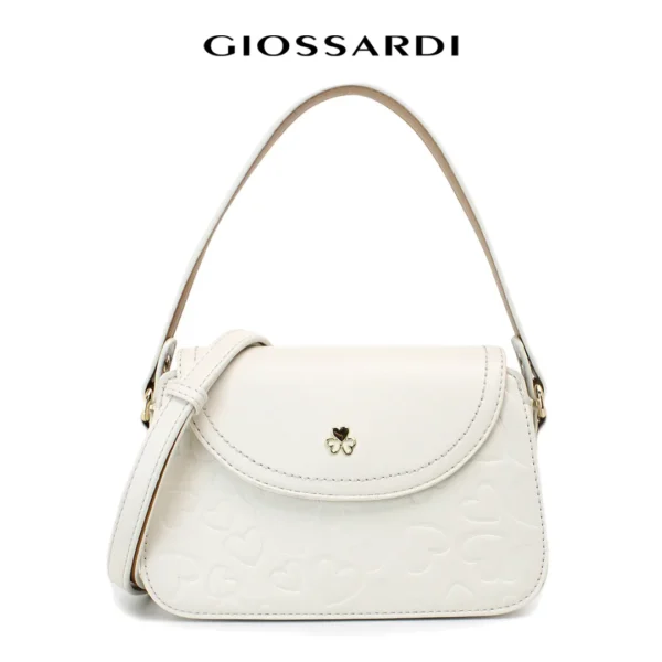 GIOSSARDI Luna Collection Heart Embossed Crossbody Bag – GHB1212PN3MI4