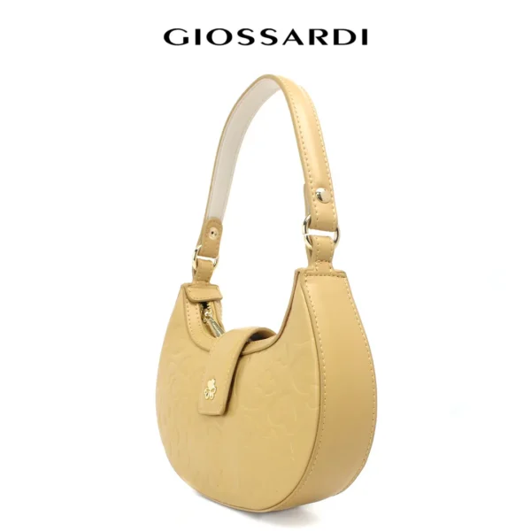 GIOSSARDI Luna Collection Heart Embossed Shoulder Bag – GHB1222PN3MI4