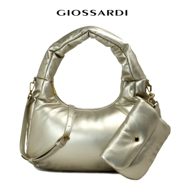GIOSSARDI Amber Collection Puffy Shoulder Bag With Small Pouch – GHB1722PN3MI4