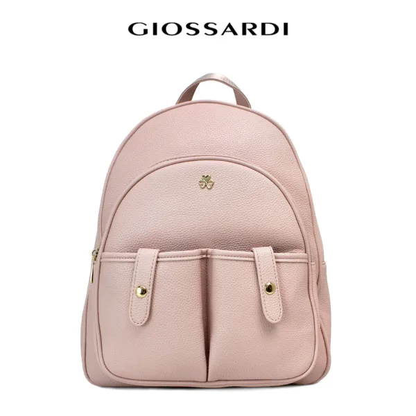 GIOSSARDI Poppy Collection Double Pockets Backpack - GHB3512PN3BJ4