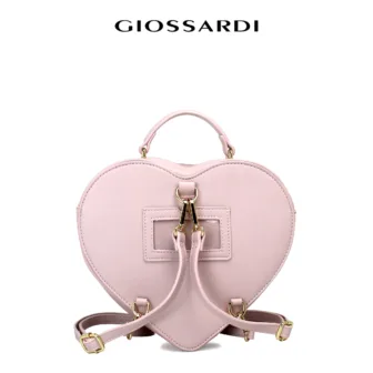 GIOSSARDI Valentina Collection Heart Shaped 2-In-1 Backpack – GHB4233PN3MJ4