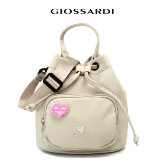 GIOSSARDI Niko Collection Small Nylon Bucket Bag – GHB3411NN3MJ4