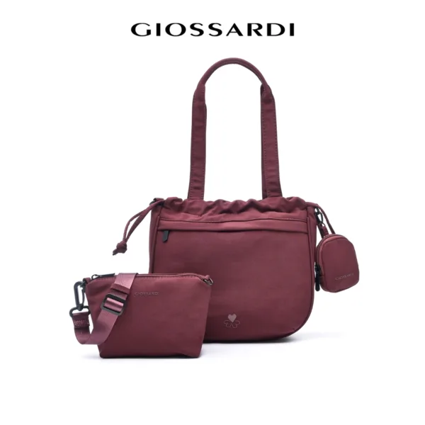 GIOSSARDI Lumo Collection 3-in-1 Nylon Dumpling Bag - GHB4322NN3BL4