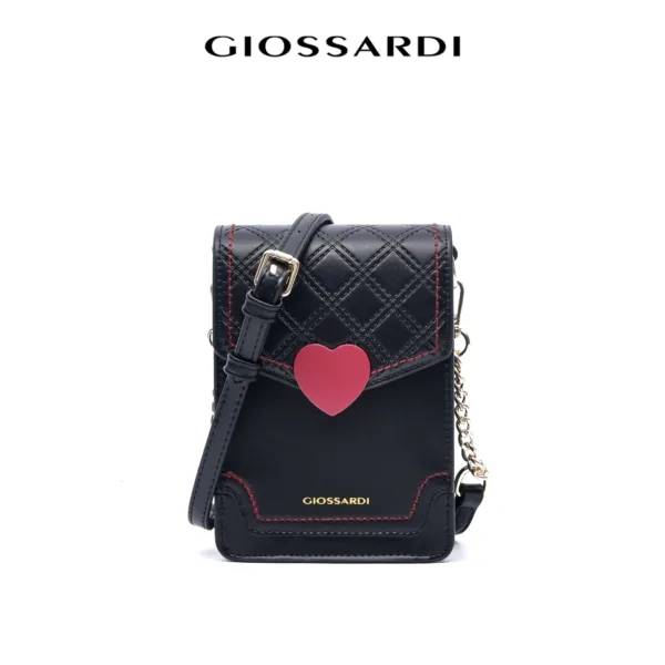 GIOSSARDI Quilted Heart Crossbody Phone Bag - GSB2311PN3ML4