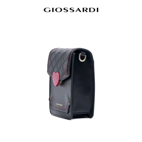 GIOSSARDI Quilted Heart Crossbody Phone Bag – GSB2311PN3ML4