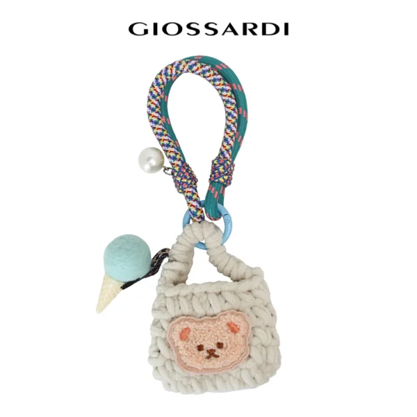 Discover GIOSSARDI Crochet Ice Cream Bear Charm Keychain - GAC0446FN3NH4 Rantai Kunci 钥匙圈 at GIOSSARDI Malaysia! Stylish, modern, and affordable — explore our Keychain, Sale collection made for everyday Malaysian style.