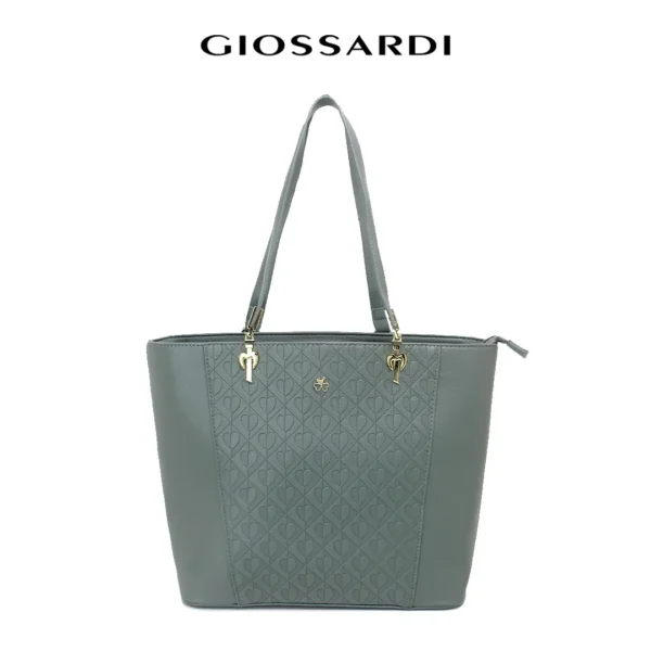 GIOSSARDI Heart Embossed 2-in-1 Tote Bag – GHB0111PN3BH4 Beg Tote 单肩包