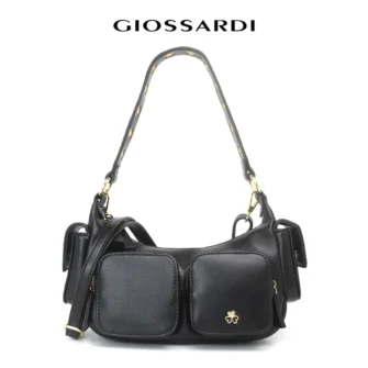 GIOSSARDI Clara Collection Front Pockets Ladies Shoulder Bag – GHB1022PN3MH4 Beg Bahu Wanita 单肩包