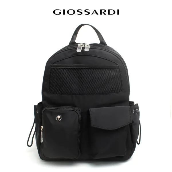 GIOSSARDI Joy Ride Unisex Nylon Backpack – GHB2511NN3BI4 Beg Galas Belakang Perempuan 双肩包