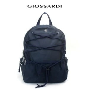 GIOSSARDI Stylish Cross Line Unisex Nylon Backpack – GHB2611NN3BI4 Beg Galas Belakang Perempuan 双肩包