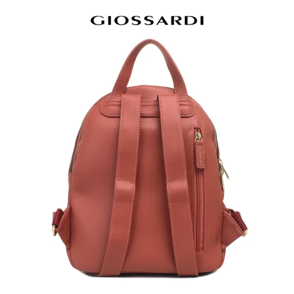 GIOSSARDI Double Zippers Backpack – GHB3611PN3BJ4 Beg Galas Belakang Perempuan 双肩包