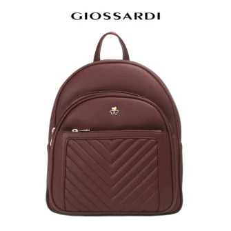 GIOSSARDI Minimalist Quilted Backpack - GHB3712PN3BJ4 Beg Galas Belakang Perempuan 双肩包 by GIOSSARDI Malaysia – Spacious tote bags for work, travel, and weekends