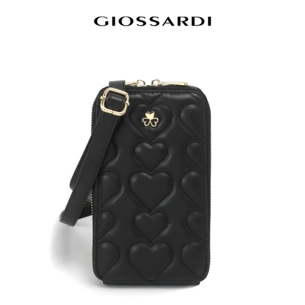 GIOSSARDI Amour Puff Collection Phone Sling Pouch – GLP0511PN3BK4 Beg Telefon Bimbit Wanita 手机包