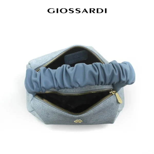 GIOSSARDI Classic Blue Ruched Sling Bag – GSB0412PN3MH4 Beg Sandang Wanita 包包 女 斜挎包