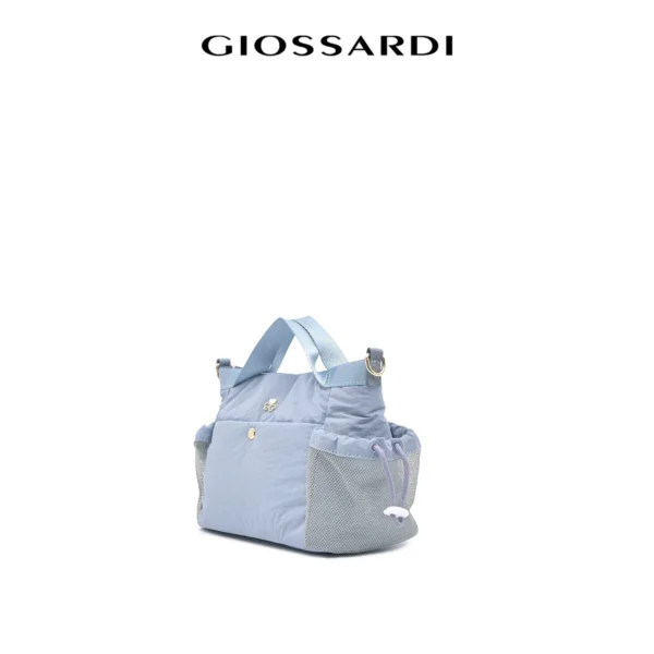 GIOSSARDI Collection Soft Nylon Crossbody Top Handle Bag – GHB4411NN3BL4