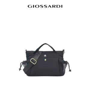 GIOSSARDI Collection Soft Nylon Crossbody Top Handle Bag – GHB4411NN3BL4