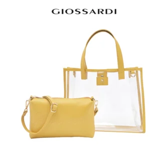 GIOSSARDI Sunkissed Collection Transparent 2-in-1 Tote Bag – GHB1122PN3MH5 Beg Tote 单肩包