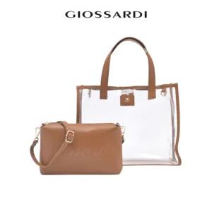GIOSSARDI Sunkissed Collection Transparent 2-in-1 Tote Bag – GHB1122PN3MH5 Beg Tote 单肩包