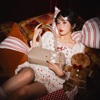 GIOSSARDI Circus Collection Bowling Bag – GHB2222PN3MJ5 Beg Bahu Wanita