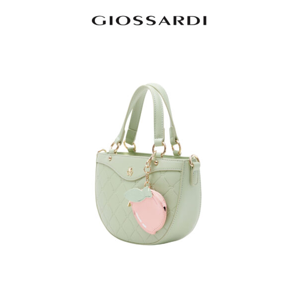 GIOSSARDI Leather Top Handle Bag – GHB2113PN3MJ5 Beg Wanita