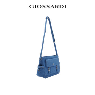 GIOSSARDI Denim Shoulder Bags With Flap Pocket – GHB2622FN3MK5 Beg Bahu Wanita