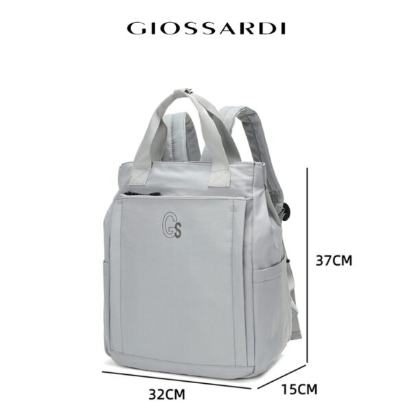 GIOSSARDI Fashion Unisex Nylon Backpack – GHB0156NN3BD6 Beg Galas Belakang Perempuan 双肩包