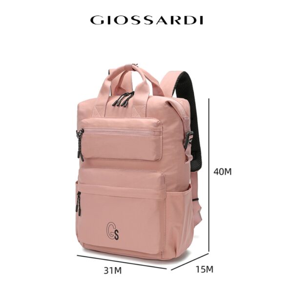 GIOSSARDI Fashion Unisex Nylon Backpack – GHB0166NN3BD6 Beg Galas Belakang Perempuan 双肩包